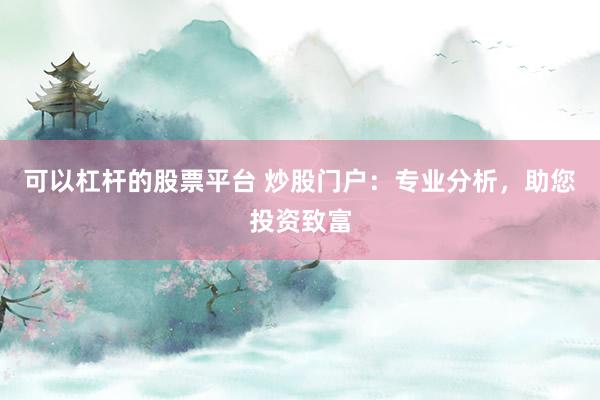 可以杠杆的股票平台 炒股门户：专业分析，助您投资致富