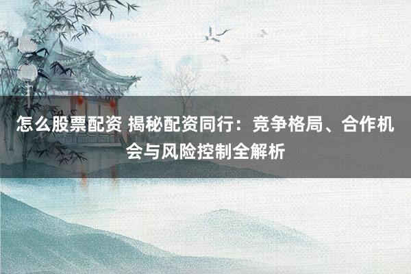 怎么股票配资 揭秘配资同行：竞争格局、合作机会与风险控制全解析