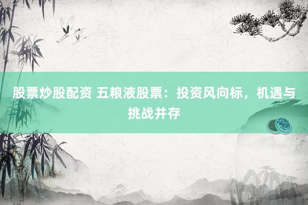 股票炒股配资 五粮液股票：投资风向标，机遇与挑战并存