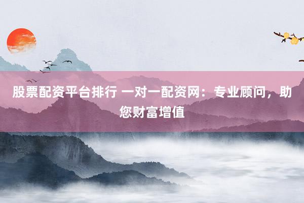 股票配资平台排行 一对一配资网：专业顾问，助您财富增值